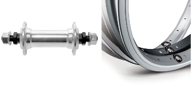 ETUPYÖRÄ 559 hopea Alumiininapa 3/8" mutterein 26''-0