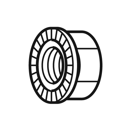 12-AKSELI MUTTERI 3/8" 3-v Shimano-0