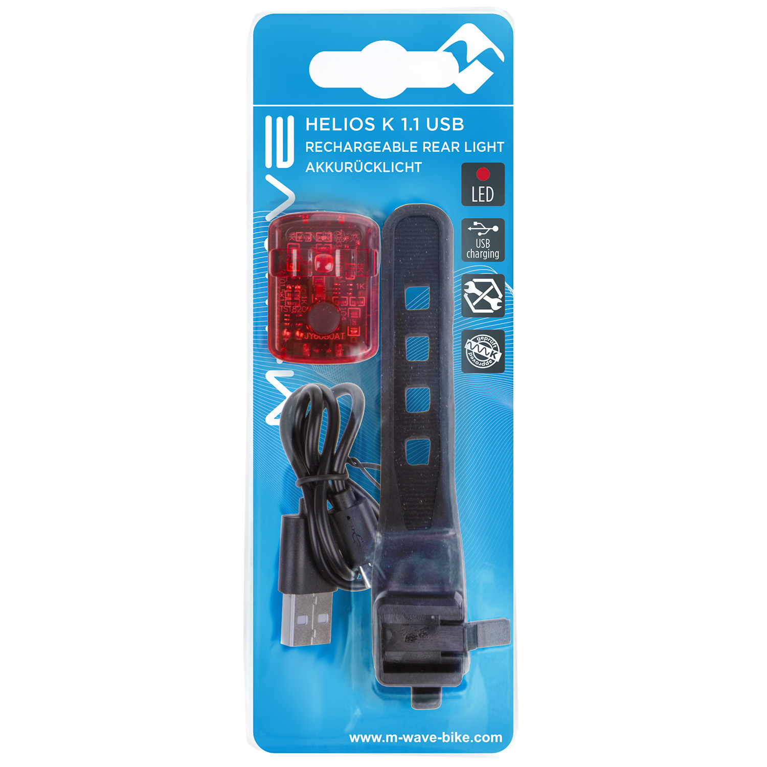 TAKAVALO M-WAVE USB Helios K 1.1 LADATTAVA - Image 2