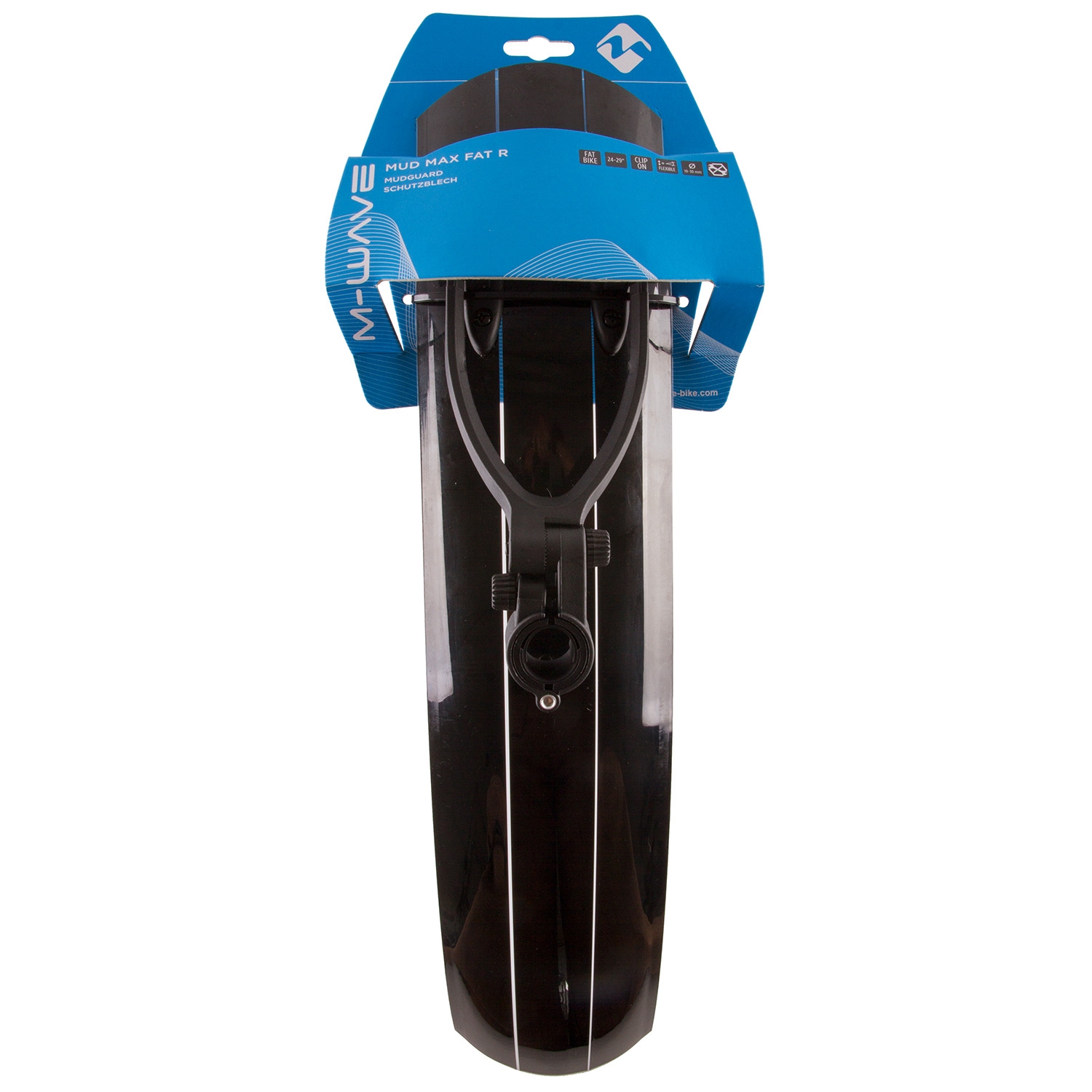 M-WAVE Mud Max Fat R QR. clip-on takalokasuoja 24-29" leveys 115 mm-3051